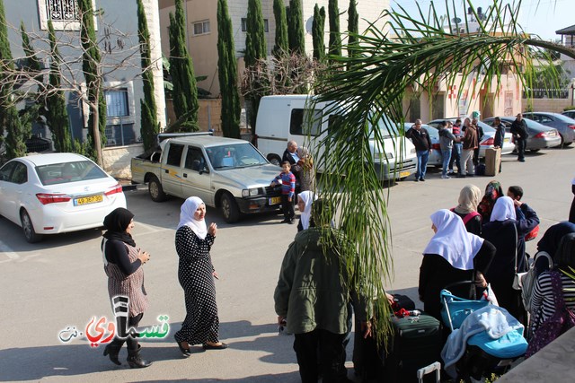  كفرقاسم : 3 حافلات من معتمري عطلة الربيع الفوج الثاني   يغادرون البلدة باتجاه الديار الحجازية والمئات في وداعهم 